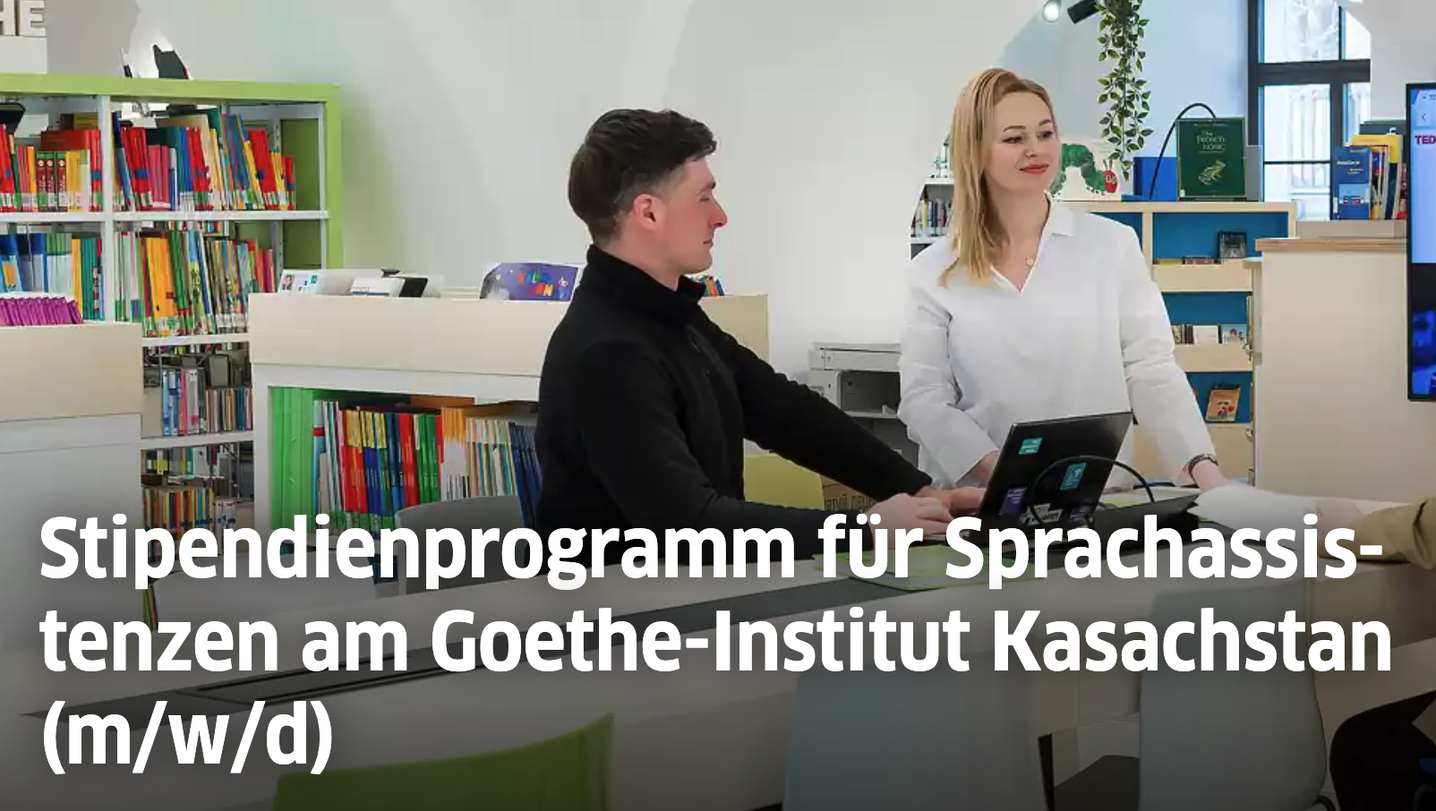 Goethe Institut: Stipendien für Sprachassistenten in Kasachstan und Russland: Bewerbungsfrist: 31.01.2025